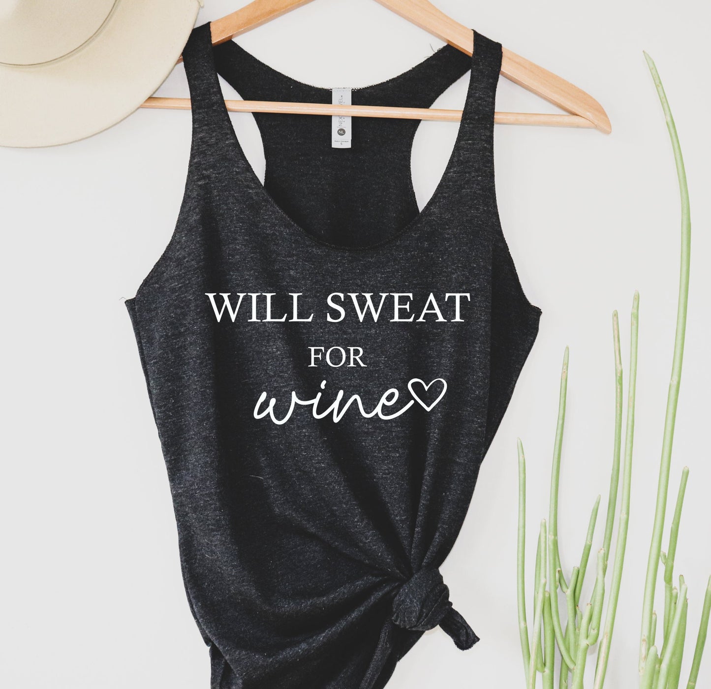 Will Sweat For Wine Tank Top