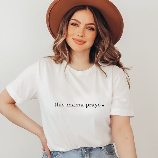 This Mama Prays Minimalist Shirt