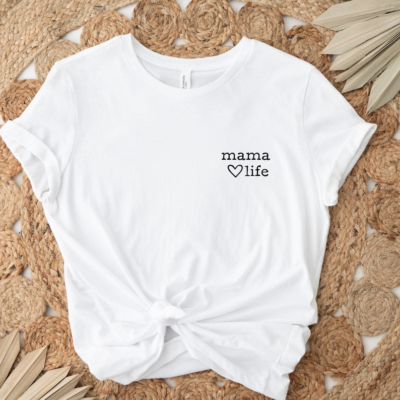 Cute Mama Life Pocket Design Shirt