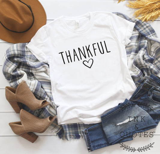 Cute Thankful Heart Shirt