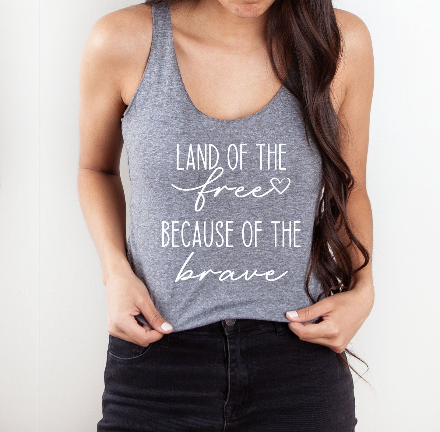 Land Of The Free Because Of The Brave Tank Top