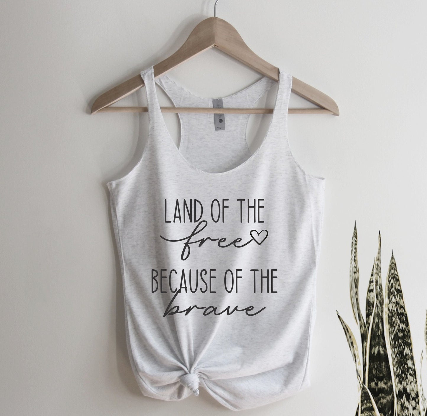 Land Of The Free Because Of The Brave Tank Top