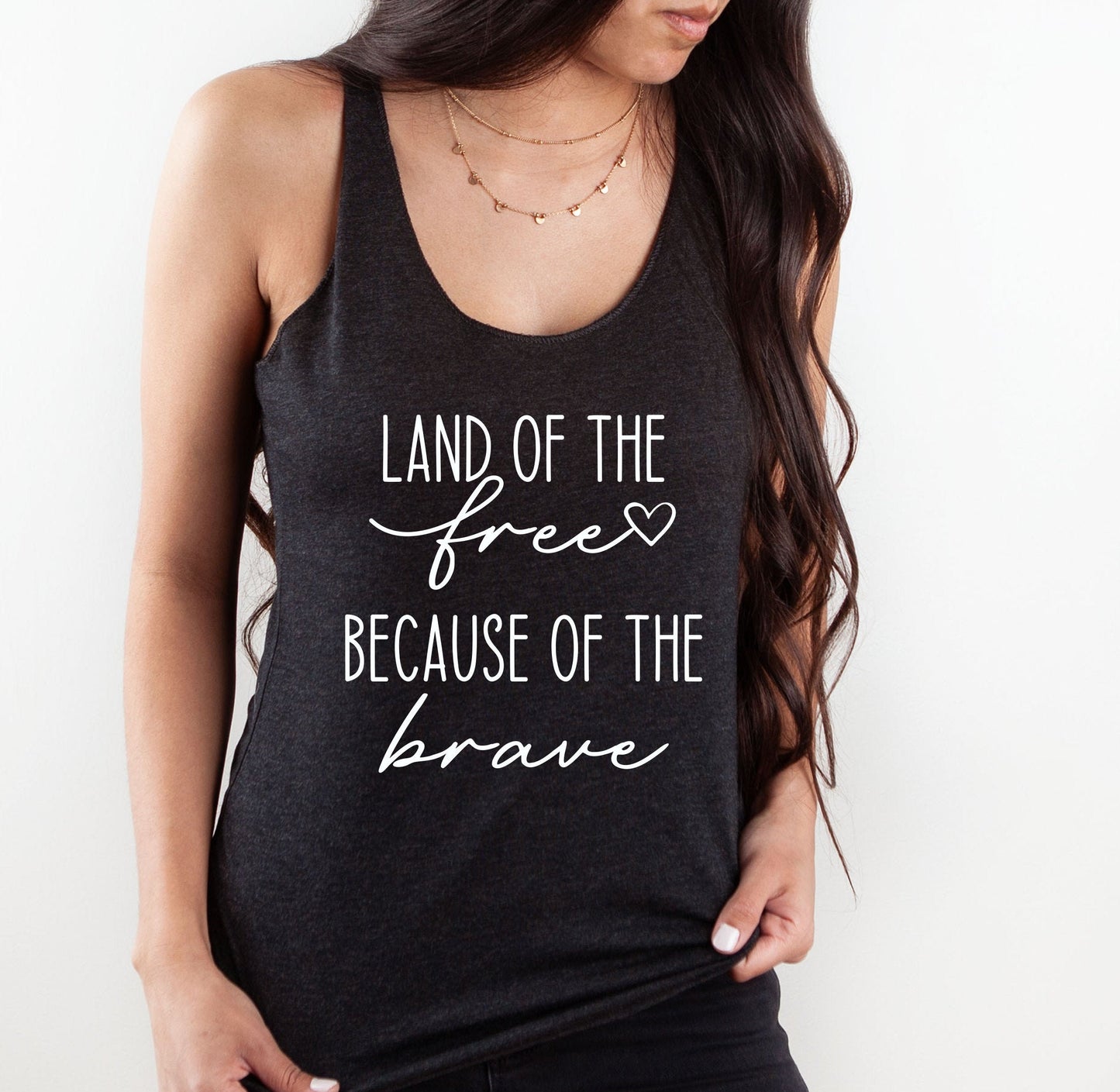 Land Of The Free Because Of The Brave Tank Top