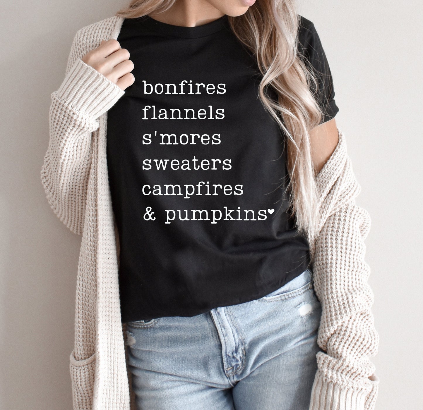 Bonfires Flannels S'mores Sweaters Campfires & Pumpkins Shirt