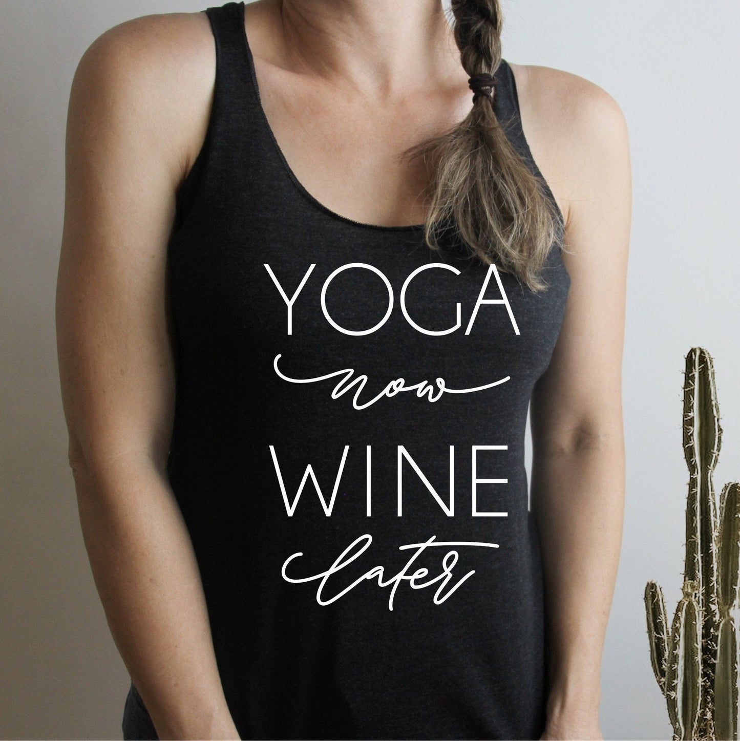 Yoga Now Wine Later Tank Top