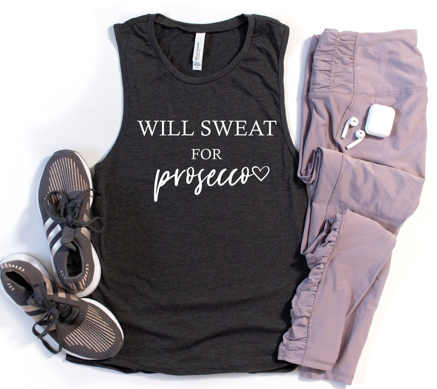 Will Sweat For Prosecco Muscle Tank