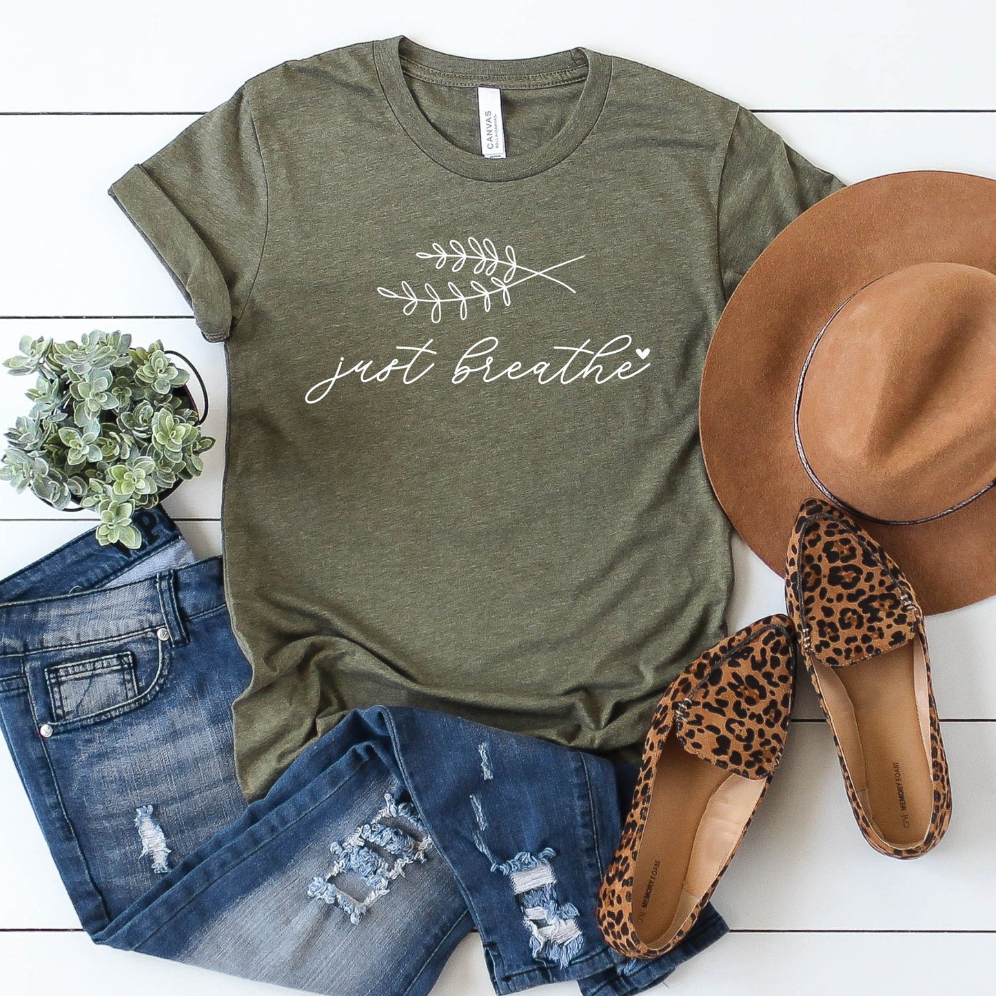 Just Breathe Botanical Shirt