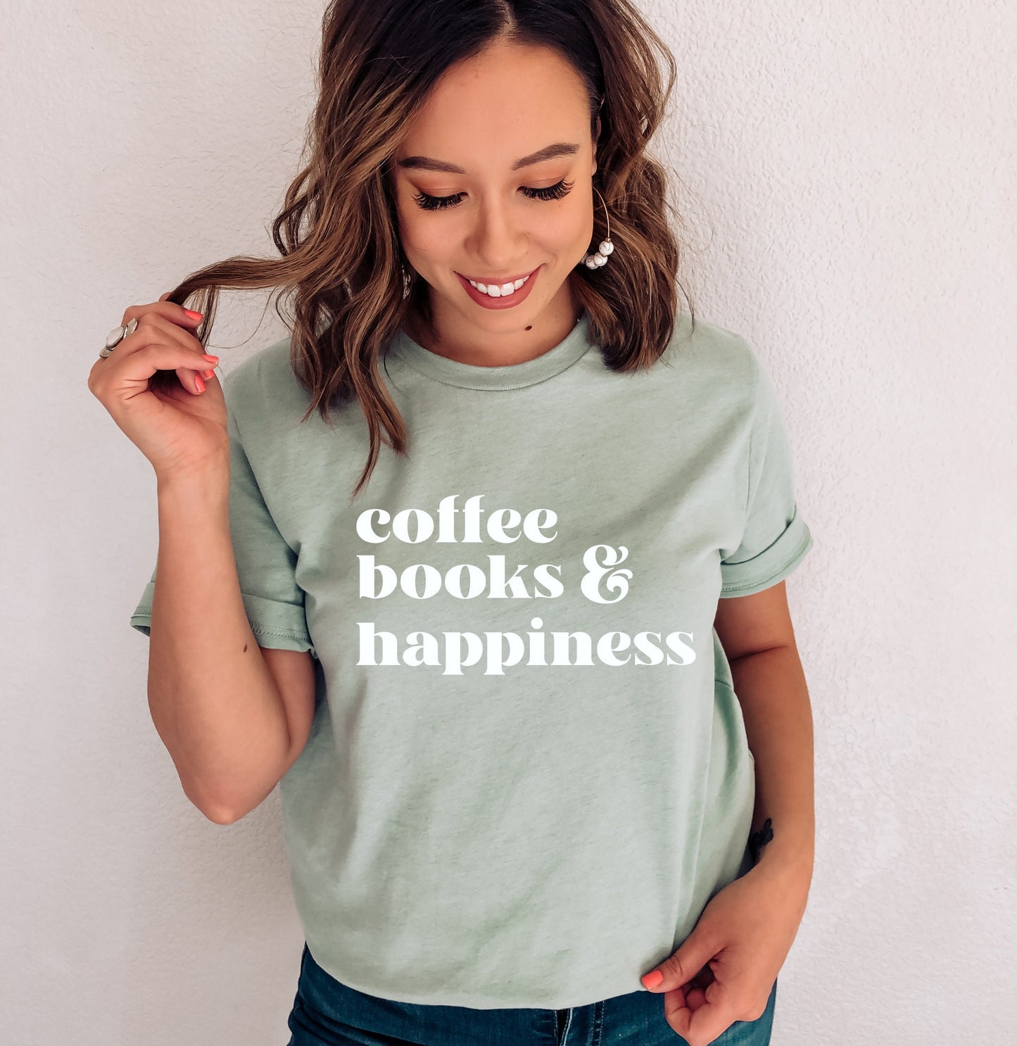 Coffee Books & Happiness Shirt