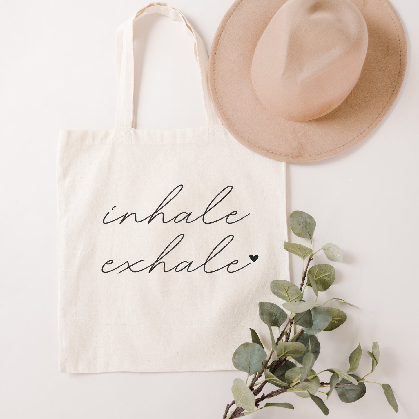 Inhale Exhale Tote Bag