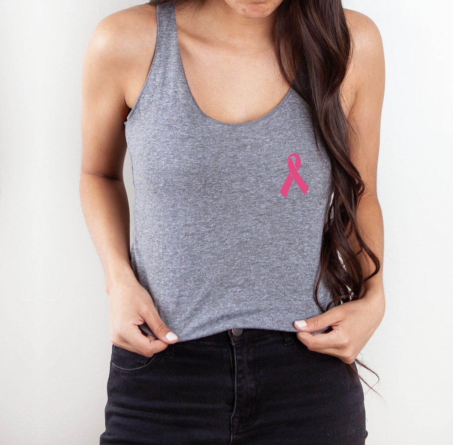 Breast Cancer Ribbon Tank Top