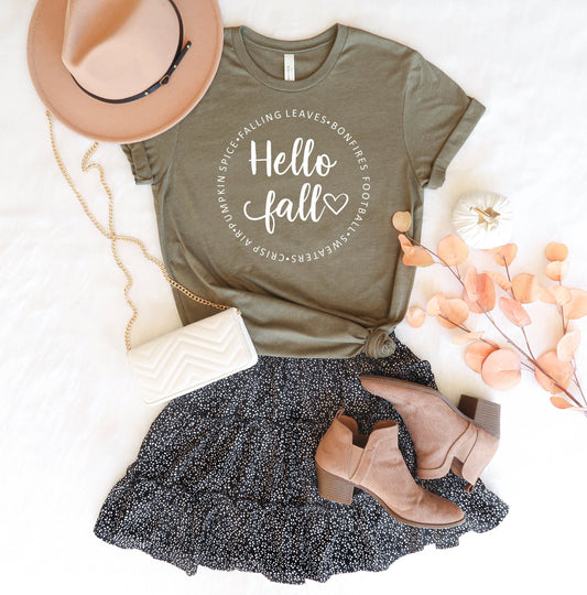 Cute Hello Fall Shirt