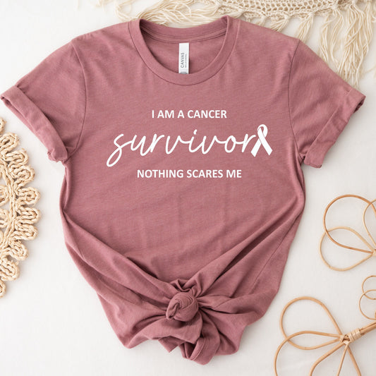 I Am A Cancer Survivor Nothing Scares Me Shirt