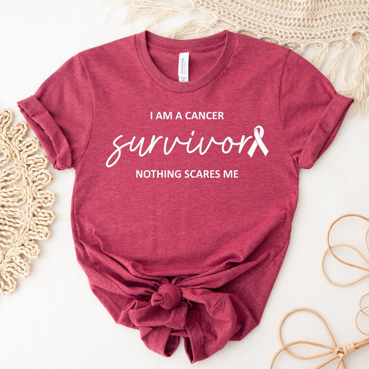 I Am A Cancer Survivor Nothing Scares Me Shirt