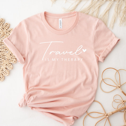 Travel Is My Therapy Shirt